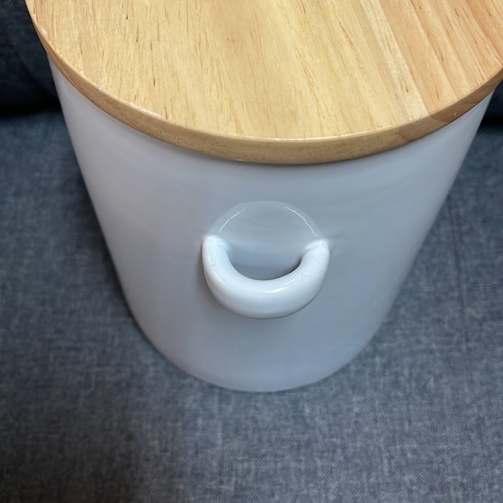 Crate & Barrel Aspen White Canister - Picture 8 of 14